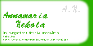 annamaria nekola business card
